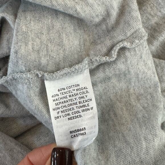 TREASURE & BOND Gray Scoop Neck Sleeveless Tank Top Maxi Dress Women’s - Picture 6 of 7